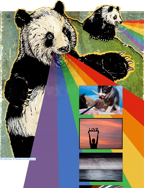 Panda Bear Rainbow